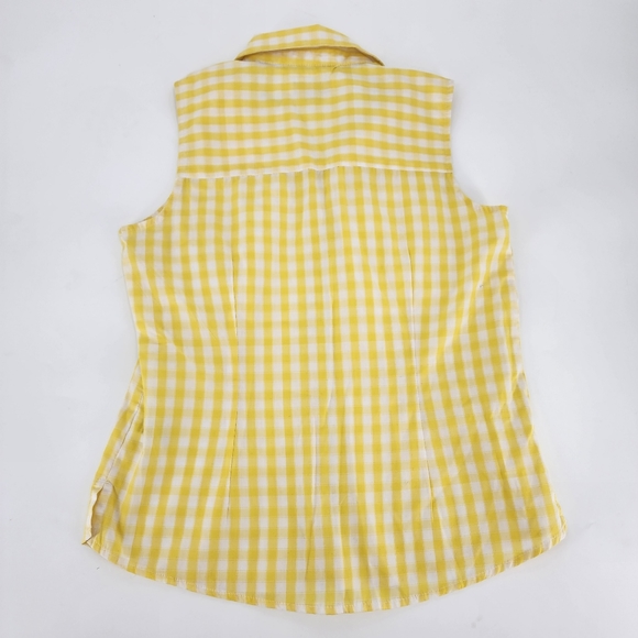 Laura Scott Plaid Sleeveless Shirt Size S - Picture 3 of 3